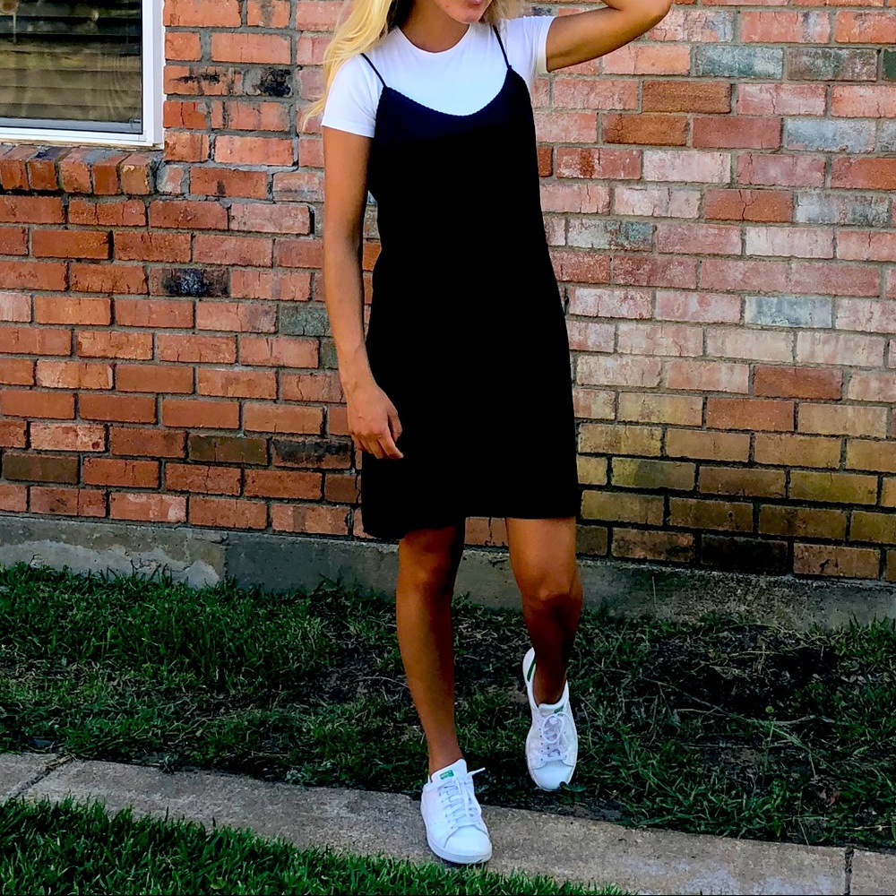 Vintage Black Slip Dress